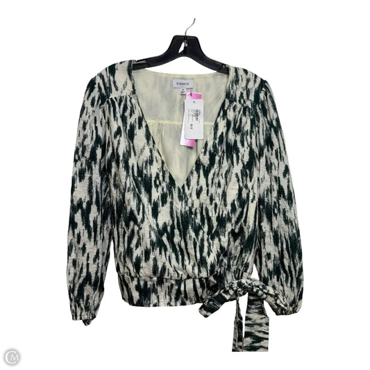 Top 3/4 Sleeve By Evereve In Green, Size: M