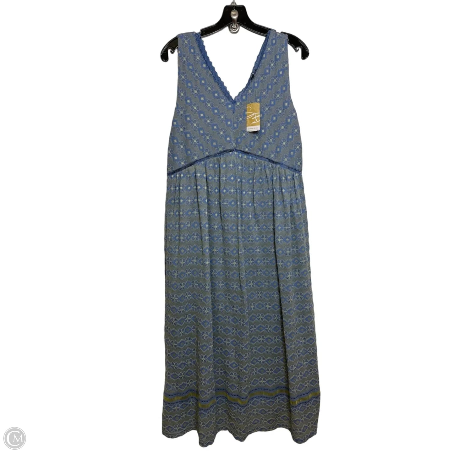 Dress Casual Midi By Suzanne Betro In Blue, Size: L