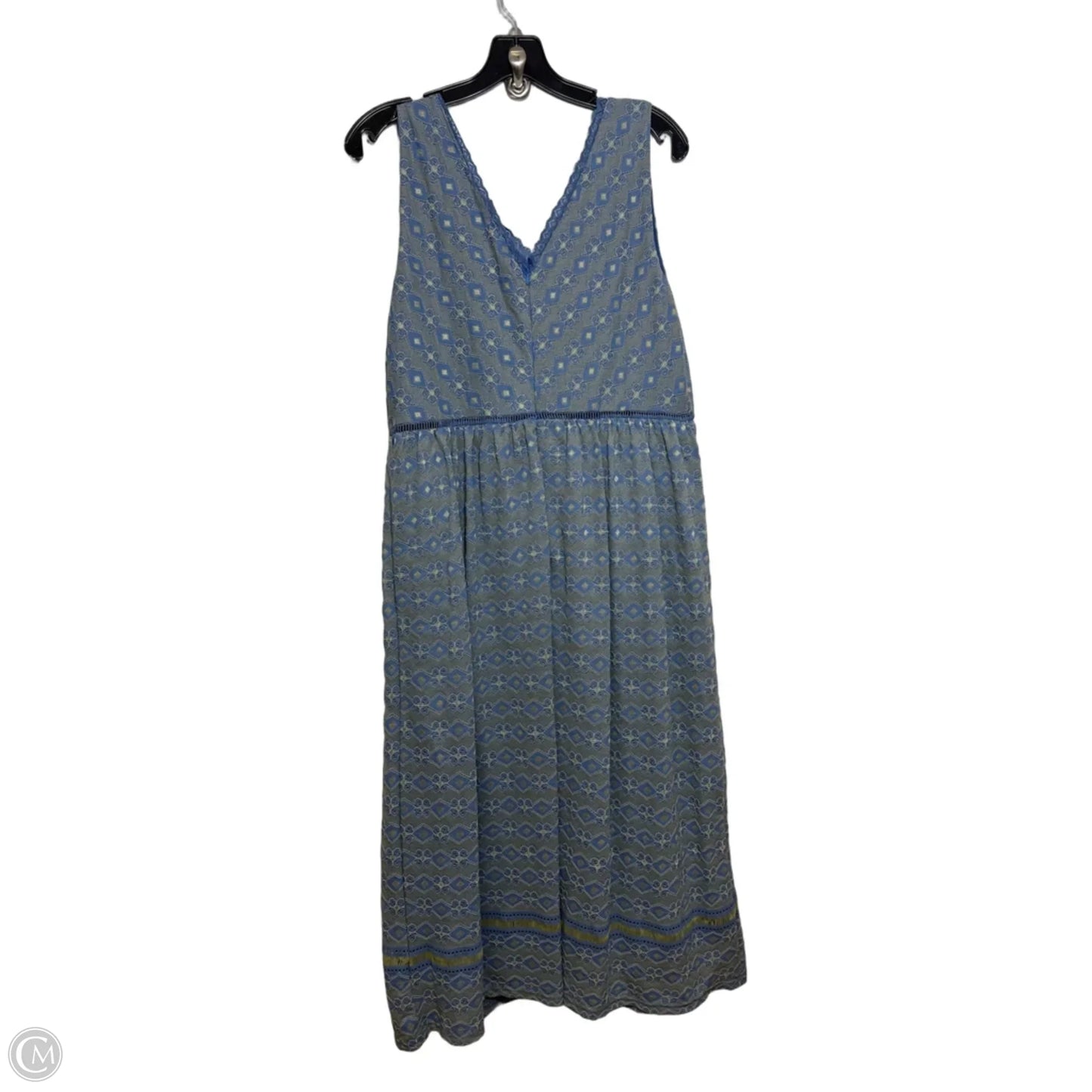 Dress Casual Midi By Suzanne Betro In Blue, Size: L