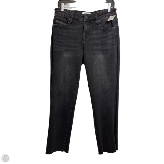 Jeans Straight By Evereve In Black Denim, Size: 8