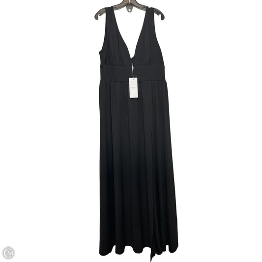 Dress Party Long By Clothes Mentor In Black, Size: 16