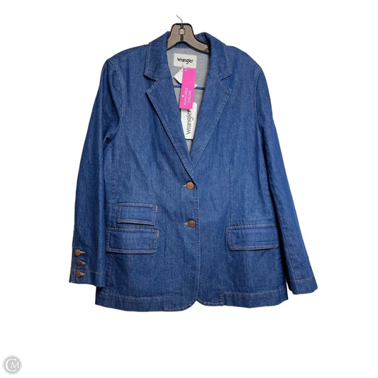 Blazer By Wrangler In Blue Denim, Size: L