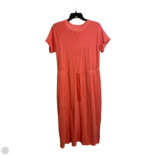 Dress Casual Midi By Old Navy In Coral, Size: S
