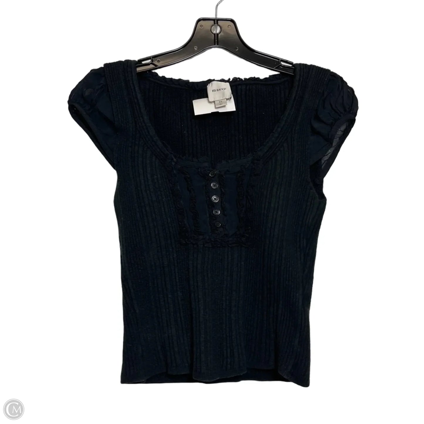 Top Short Sleeve By Maeve In Black, Size: Xs