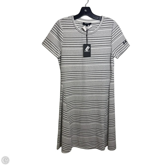 Dress Casual Short By Dkny In Striped Pattern, Size: M