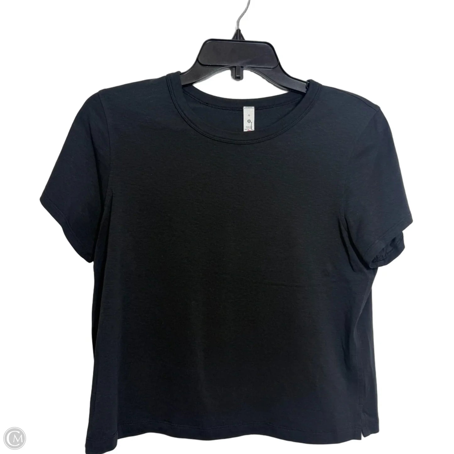 Top Short Sleeve Basic By Lululemon In Black, Size: 6