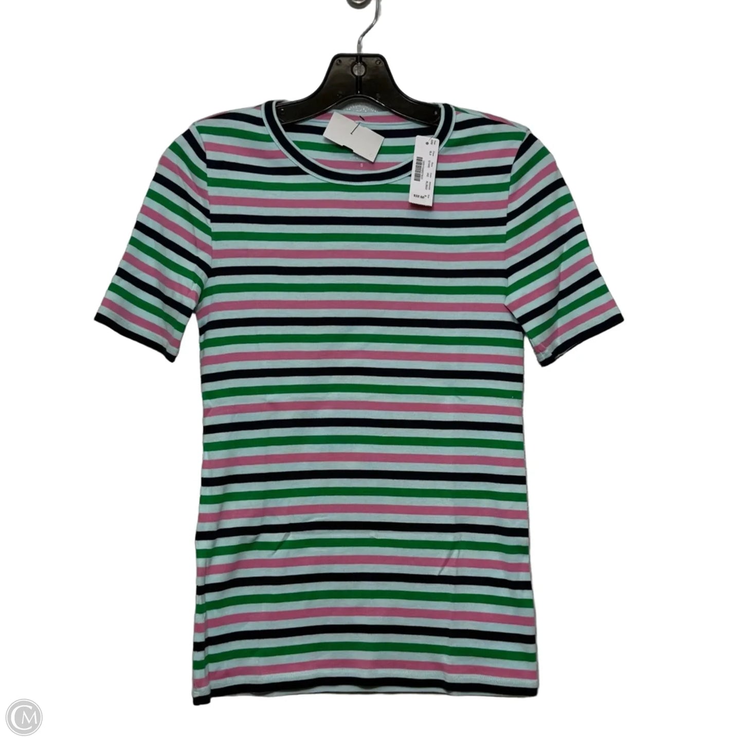 Top Short Sleeve Basic By J. Crew In stripe Pattern, Size: Xs