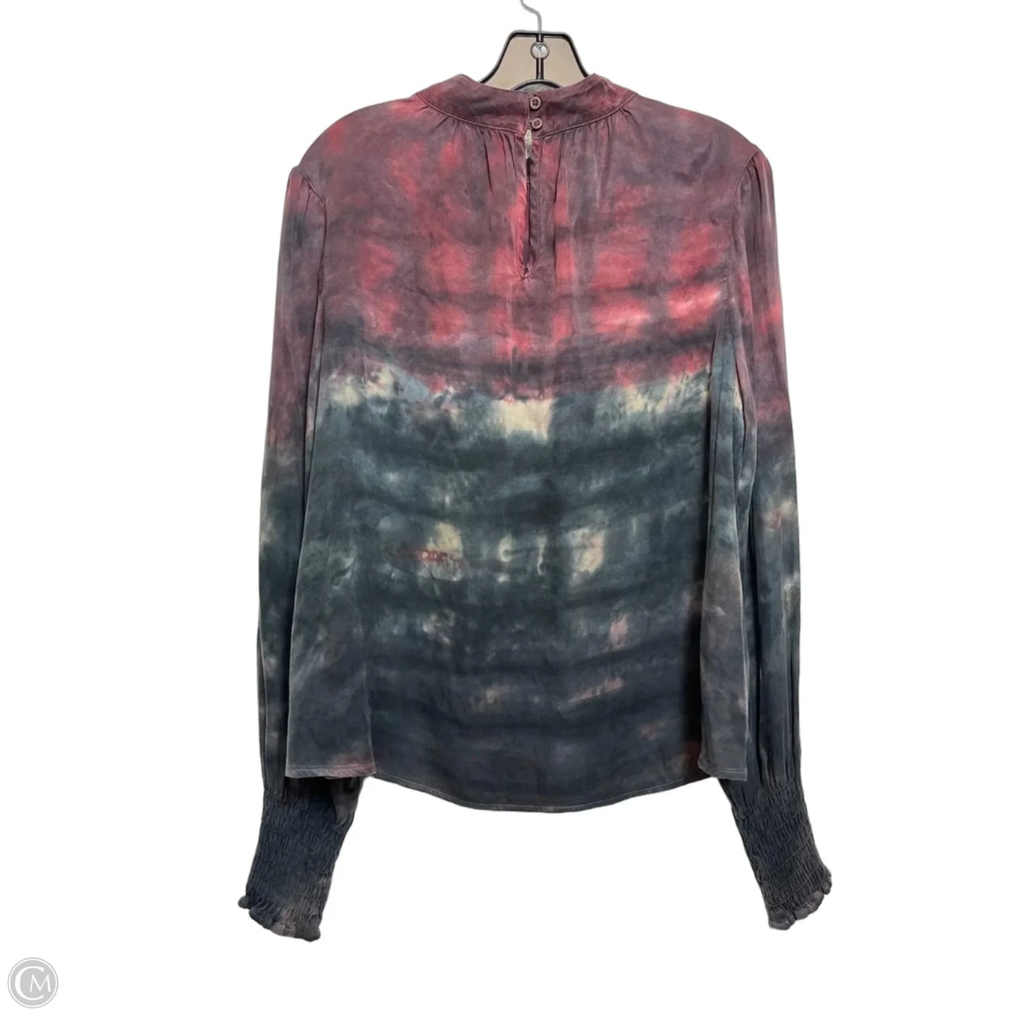 Top Long Sleeve By Cloth & Stone In Tie Dye Print, Size: M