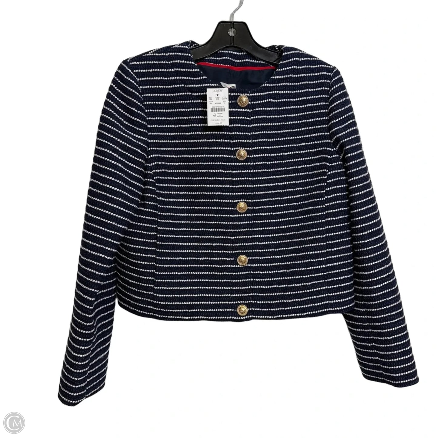 Skirt Suit 2pc By J. Crew In Striped Pattern, Size: 8