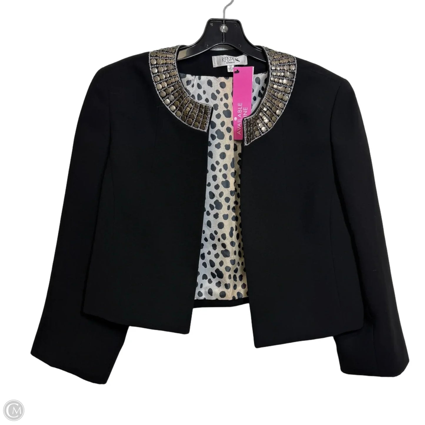 Blazer By Kasper In Black, Size: 12