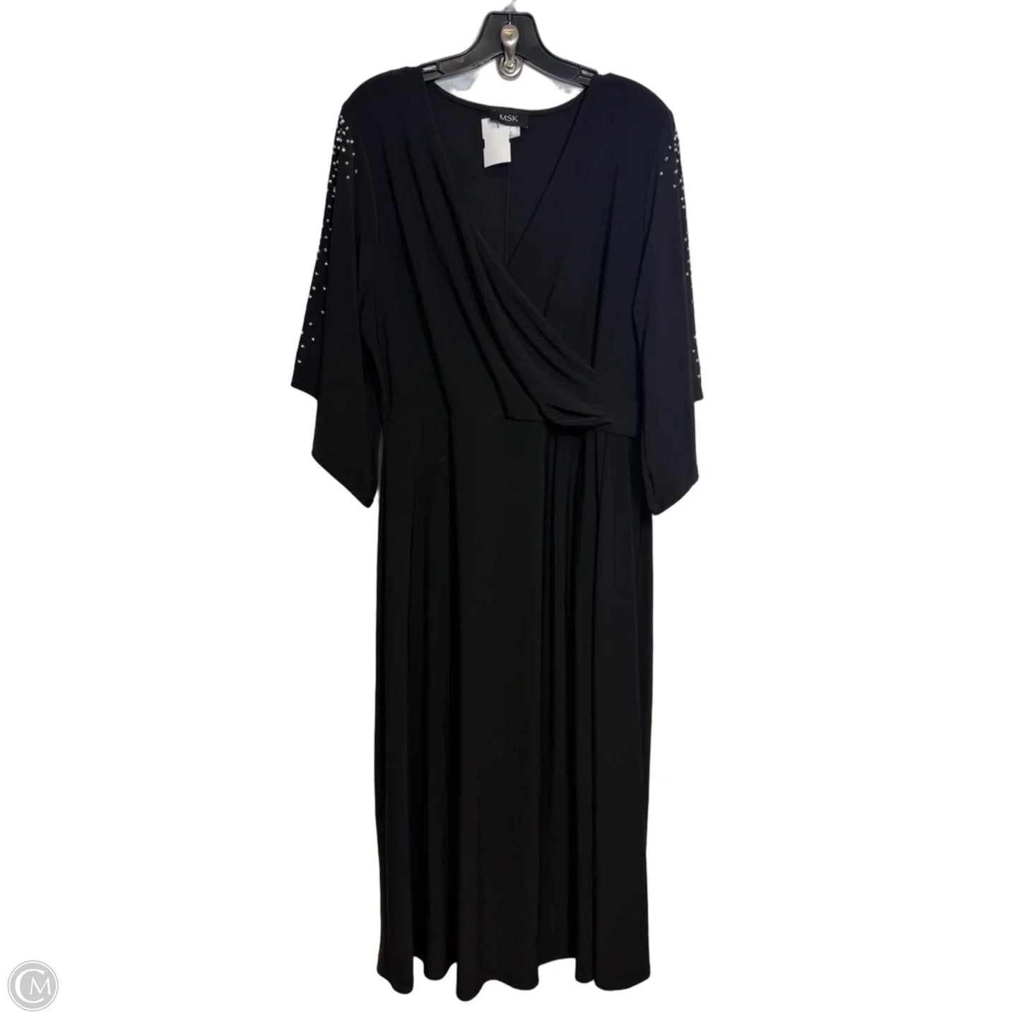 Dress Party Midi By Msk In Black, Size: Xl