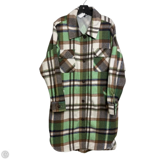Jacket Other By Fashion Nova In Plaid Pattern, Size: L