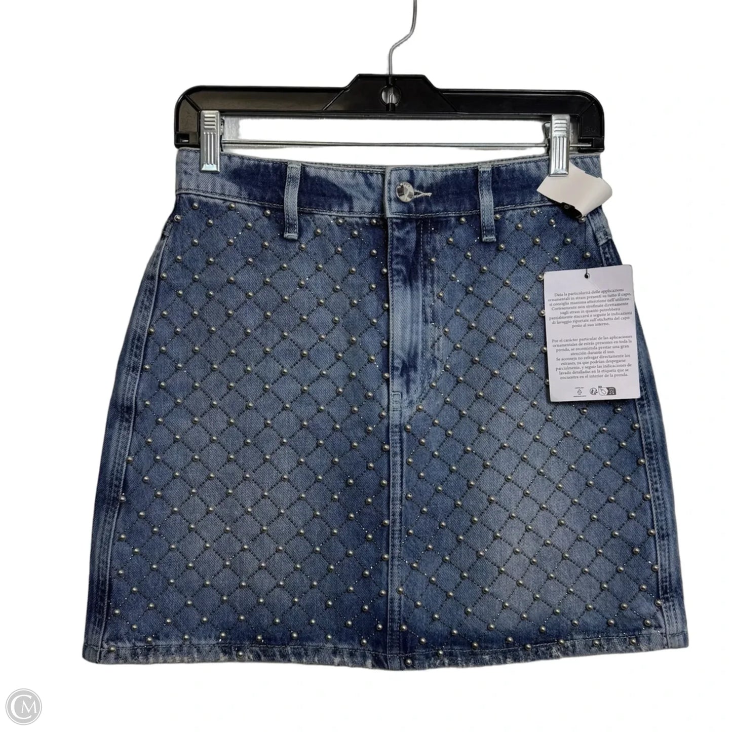 Skirt Mini & Short By Guess In Blue Denim, Size: 2