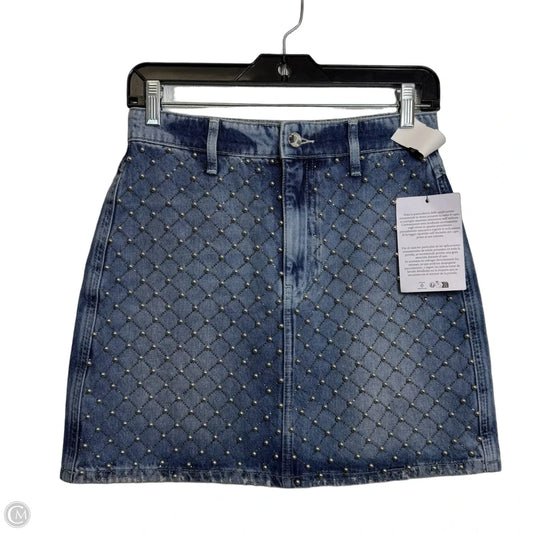 Skirt Mini & Short By Guess In Blue Denim, Size: 2