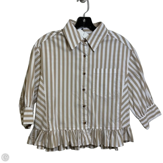 Top Short Sleeve By Clothes Mentor In Striped Pattern, Size: S
