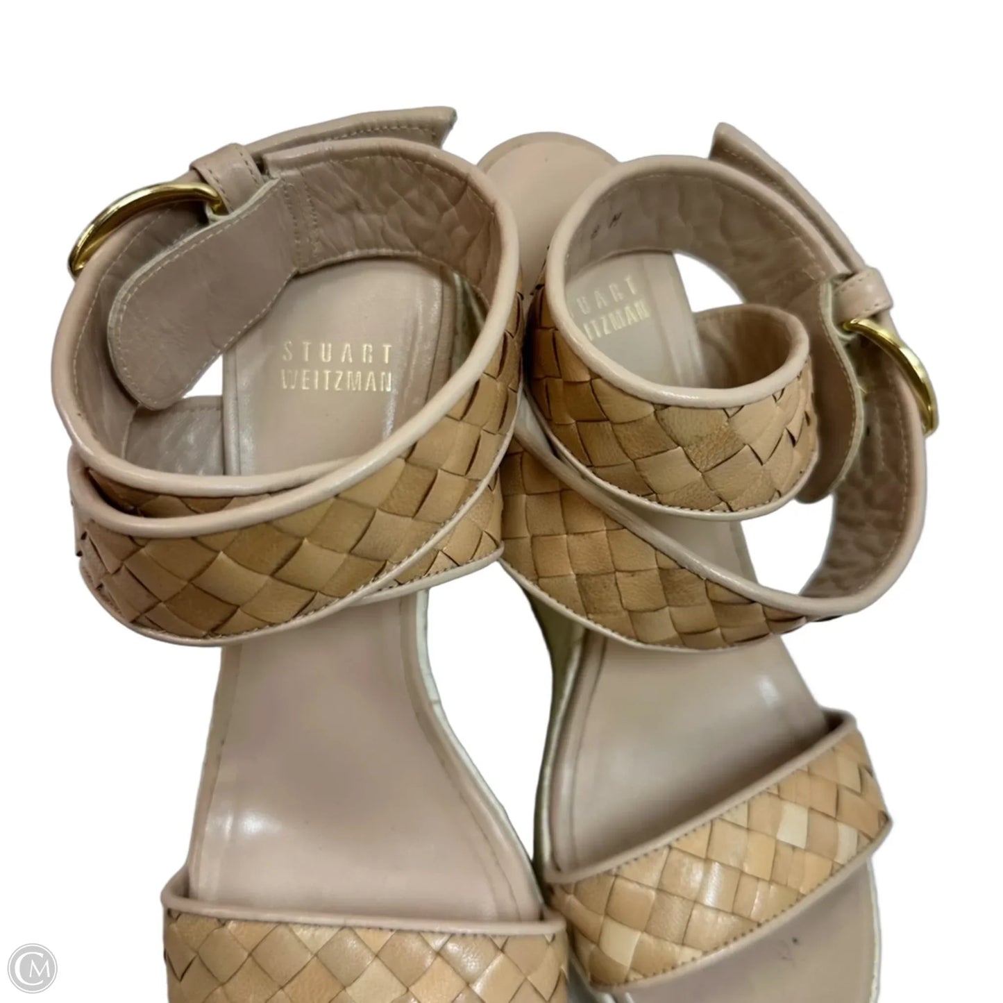 Sandals Designer By Stuart Weitzman In Tan, Size: 8