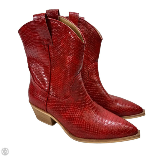 Boots Western By Clothes Mentor In Red, Size: 10W