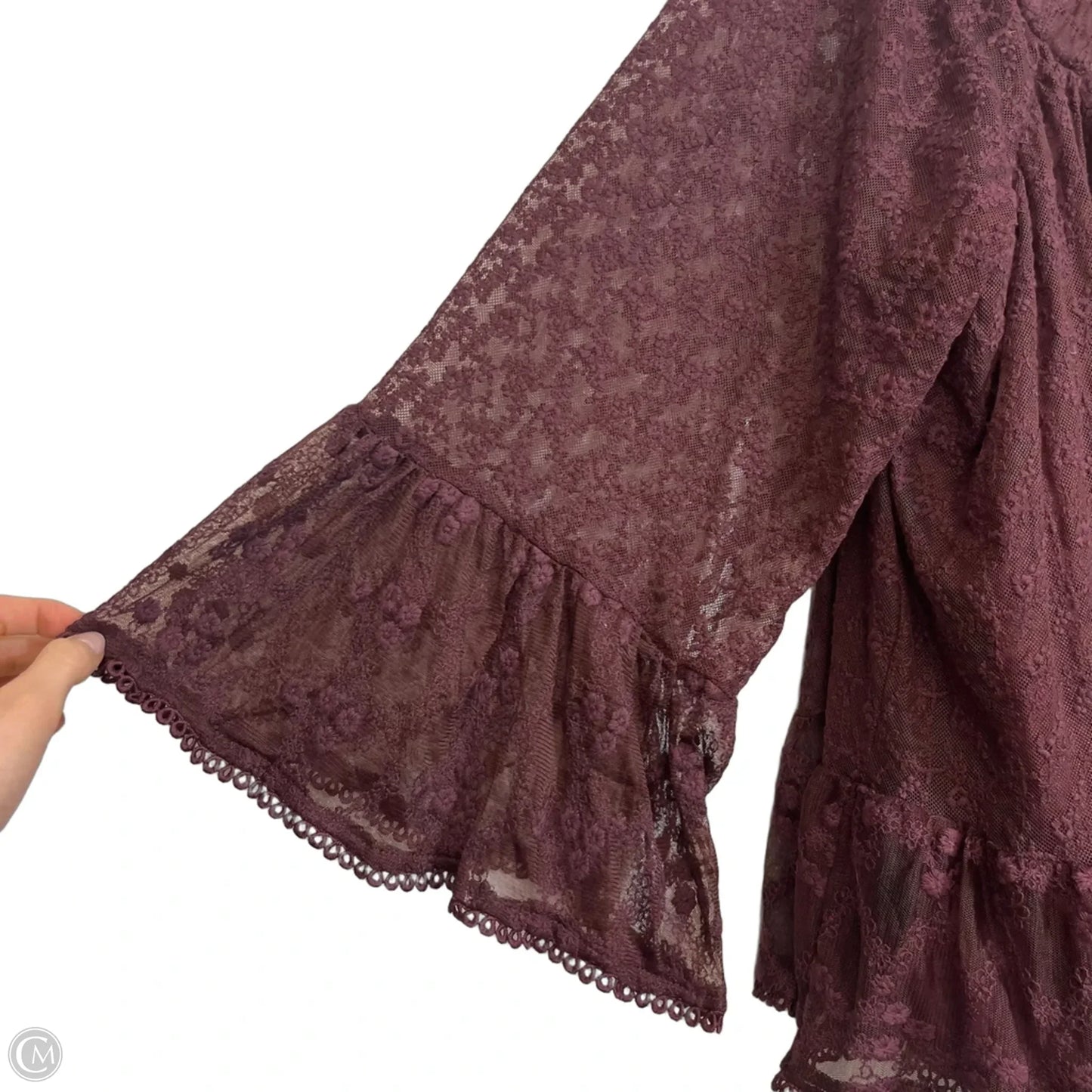 Top Long Sleeve By Altard State In Maroon, Size: Xxl