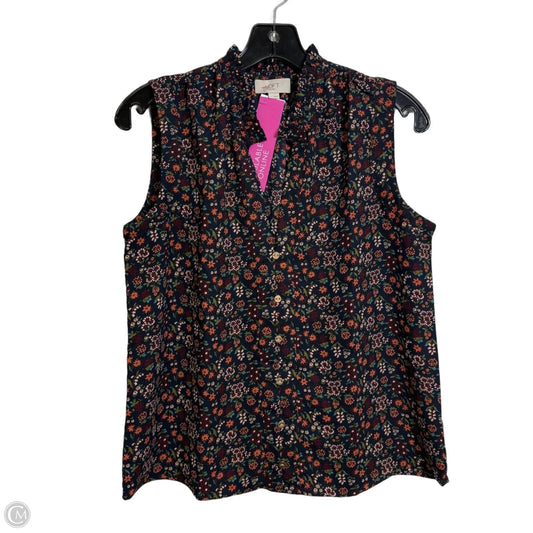 Top Sleeveless By Loft In Multi-colored, Size: S