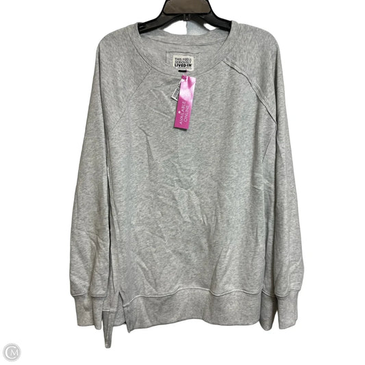 Sweatshirt Crewneck By American Eagle In Grey, Size: Xl
