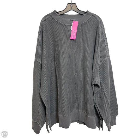 Sweatshirt Crewneck By Aerie In Grey, Size: Xl