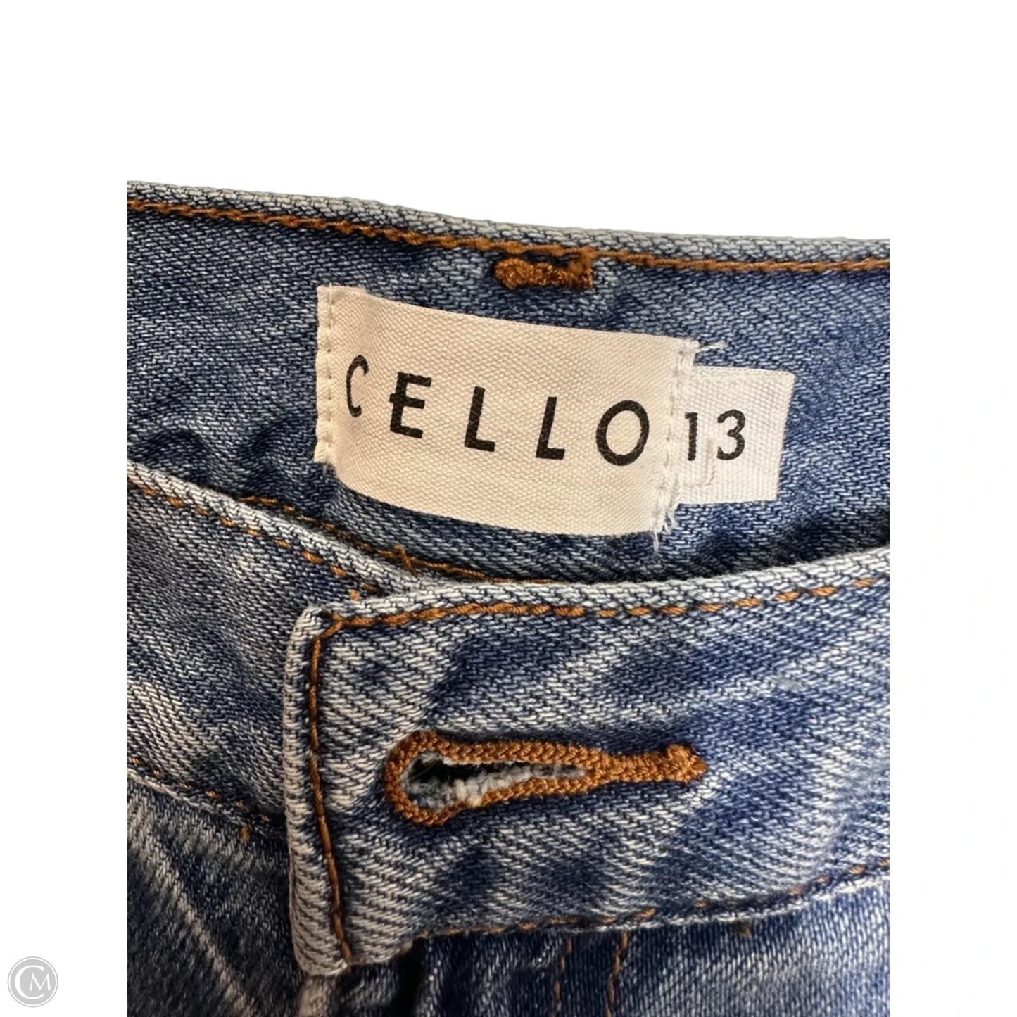 Jeans Wide Leg By Cello In Blue Denim, Size: 13