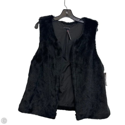 Vest Faux Fur & Sherpa By Signature Studio In Black, Size: L