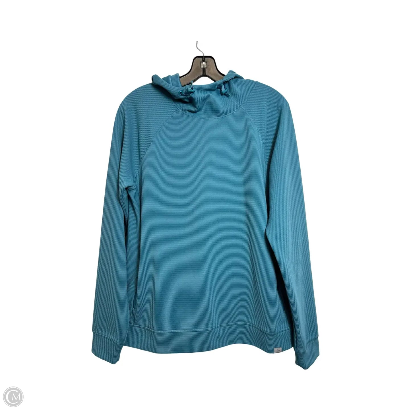 Athletic Top Long Sleeve Hoodie By L.l. Bean In Aqua, Size: M