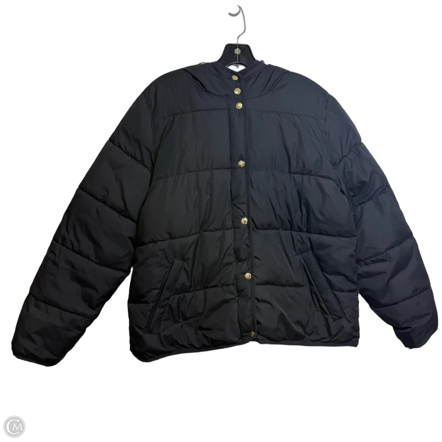 Jacket Puffer & Quilted By J. Crew In Black, Size: Xl