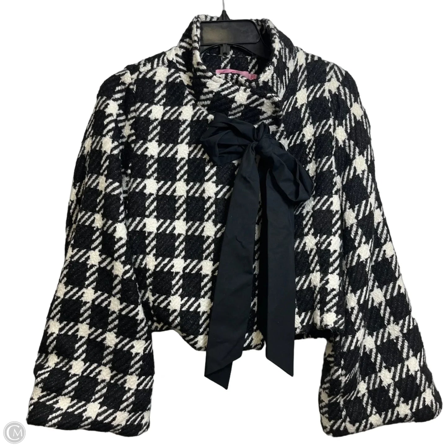 Bolero By Eva Franco In Checkered Pattern, Size: S