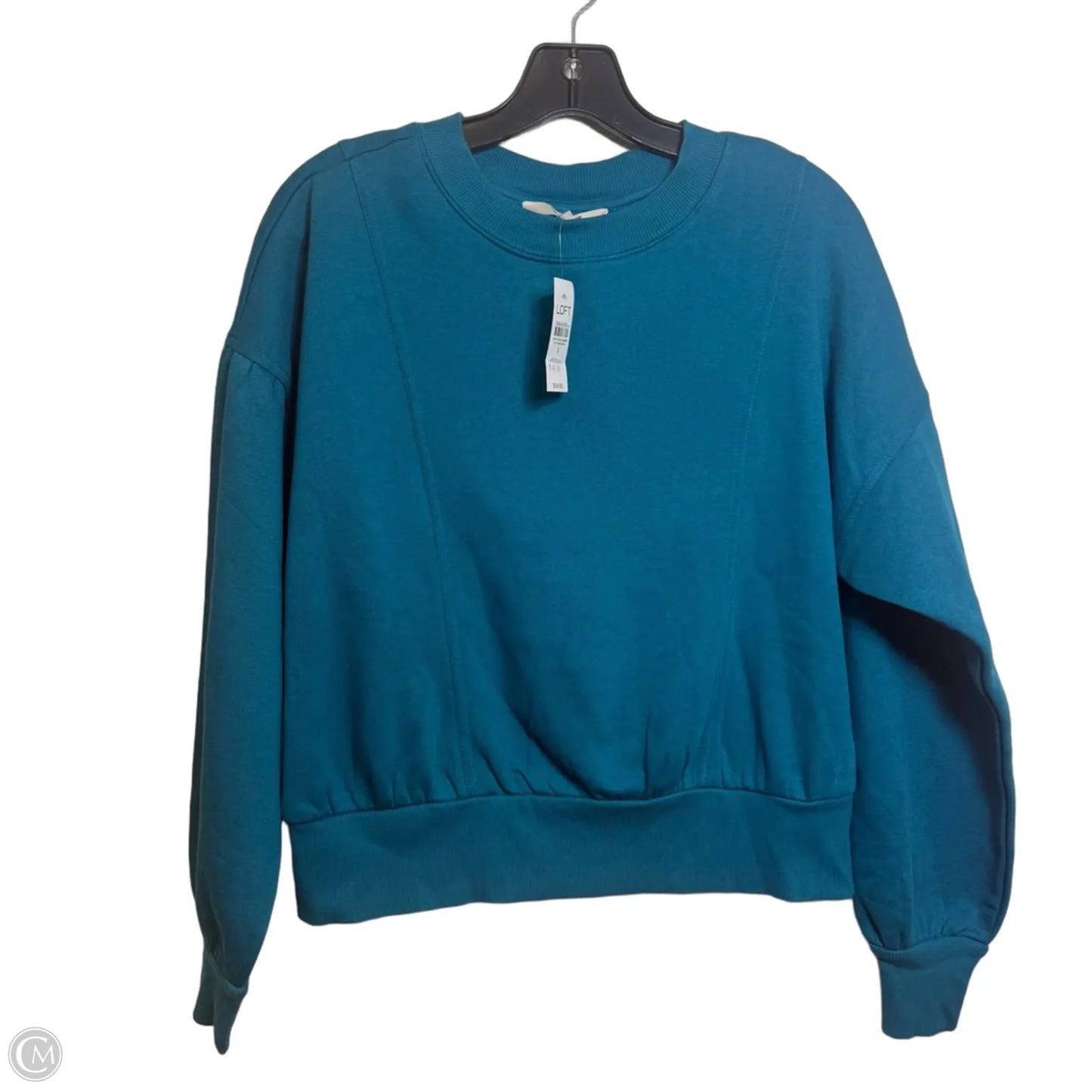 Sweatshirt Crewneck By Loft In Teal, Size: S