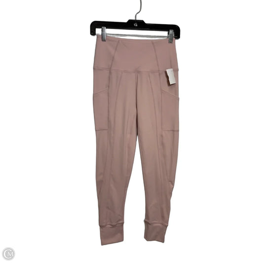 Athletic Leggings By Free People In Pink, Size: S