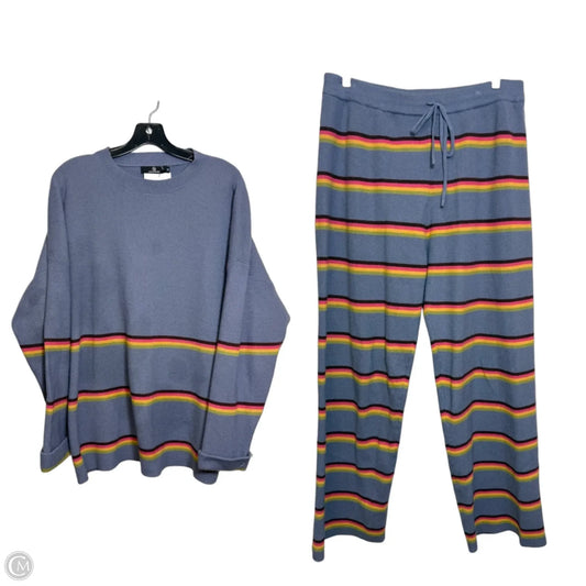 Lounge Set Pants By Cmf In Striped Pattern, Size: Xl