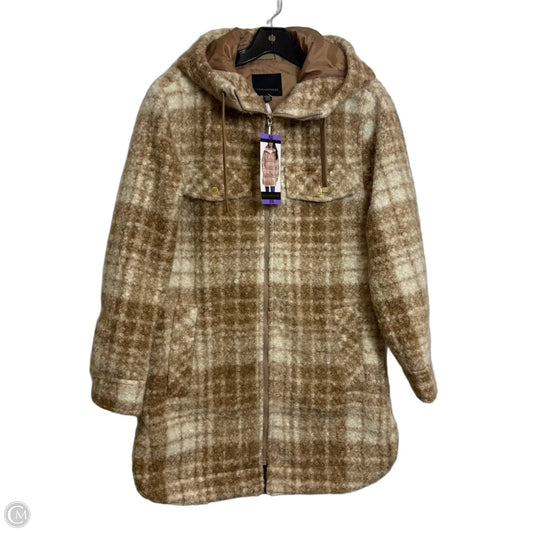 Jacket Faux Fur & Sherpa By Clothes Mentor In Tan, Size: Xs