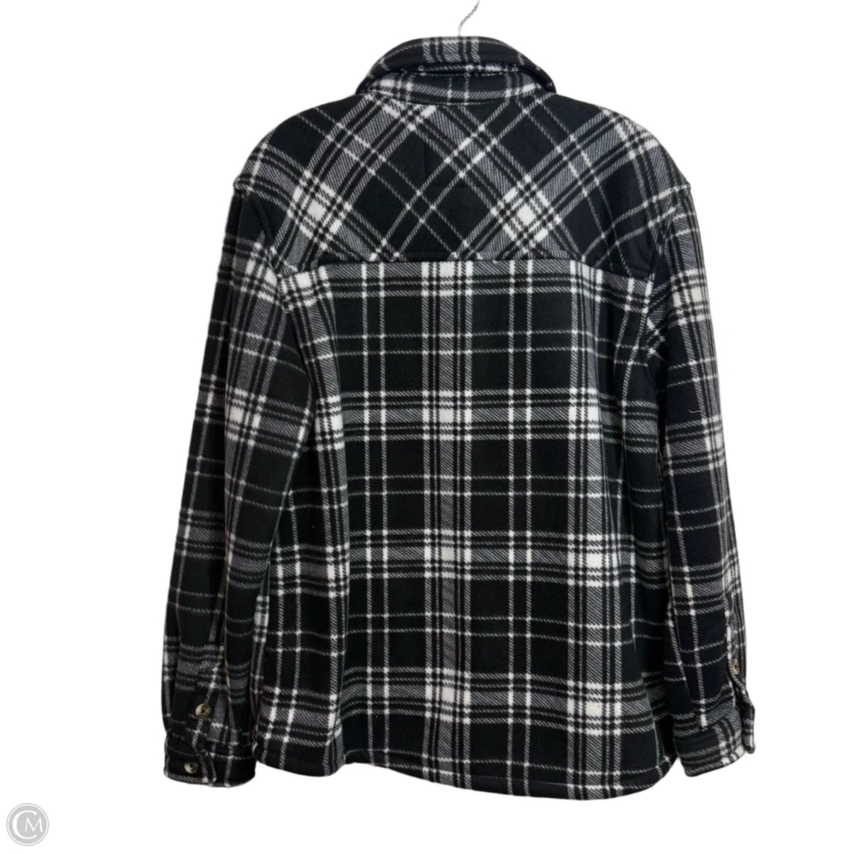 Jacket Shirt By Clothes Mentor In Plaid Pattern, Size: M