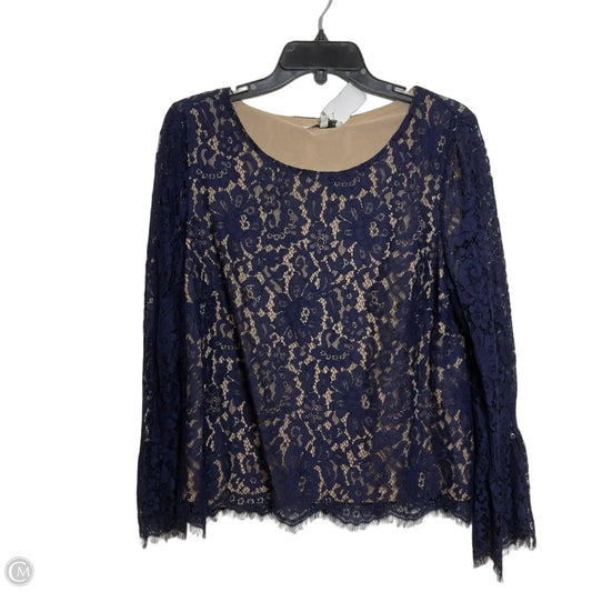 Top Long Sleeve By Rose And Olive In Navy, Size: L