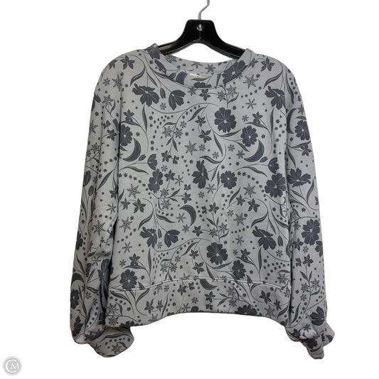 Sweatshirt Crewneck By Loft In Grey, Size: S