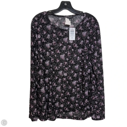 Top Long Sleeve By Torrid In Floral Print, Size: 2x