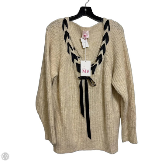 Sweater By So Me In Ivory, Size: 2x