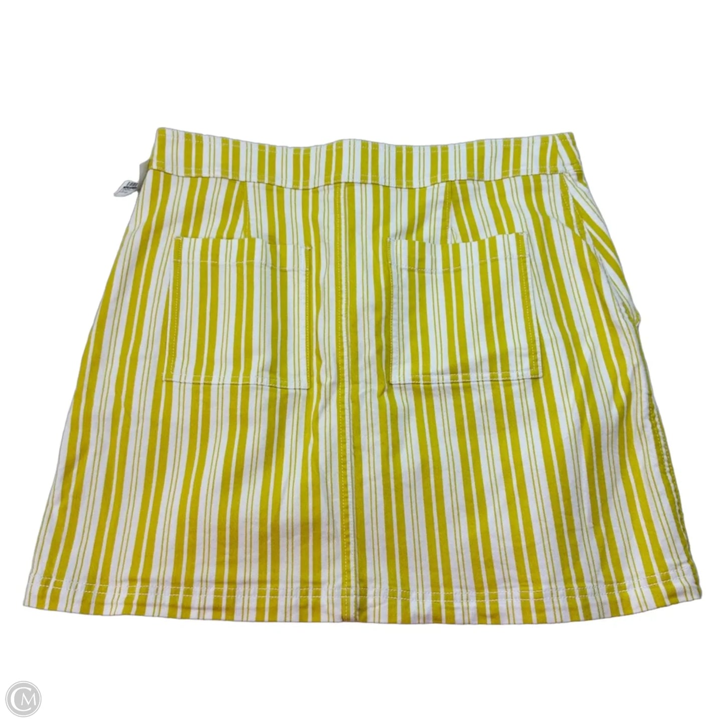 Skirt Mini & Short By Loft In Striped Pattern, Size: 12