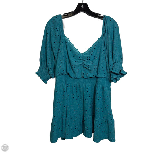 Top Short Sleeve By Torrid In Blue, Size: 2x