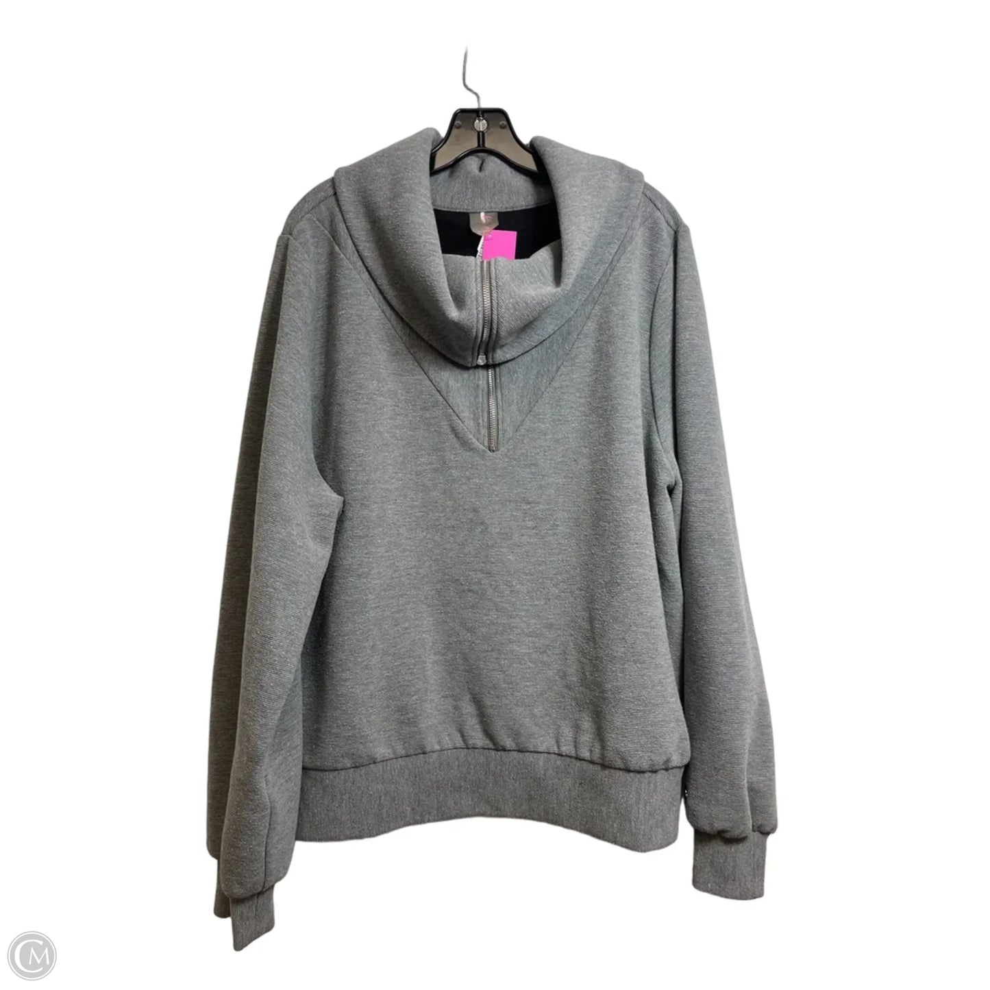 Top Long Sleeve By Calia In Grey, Size: Xxl
