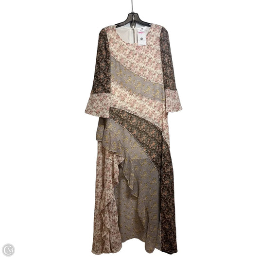 Dress Casual Maxi By Clothes Mentor In Floral Print, Size: L