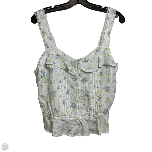 Top Sleeveless By And Now This In White, Size: L