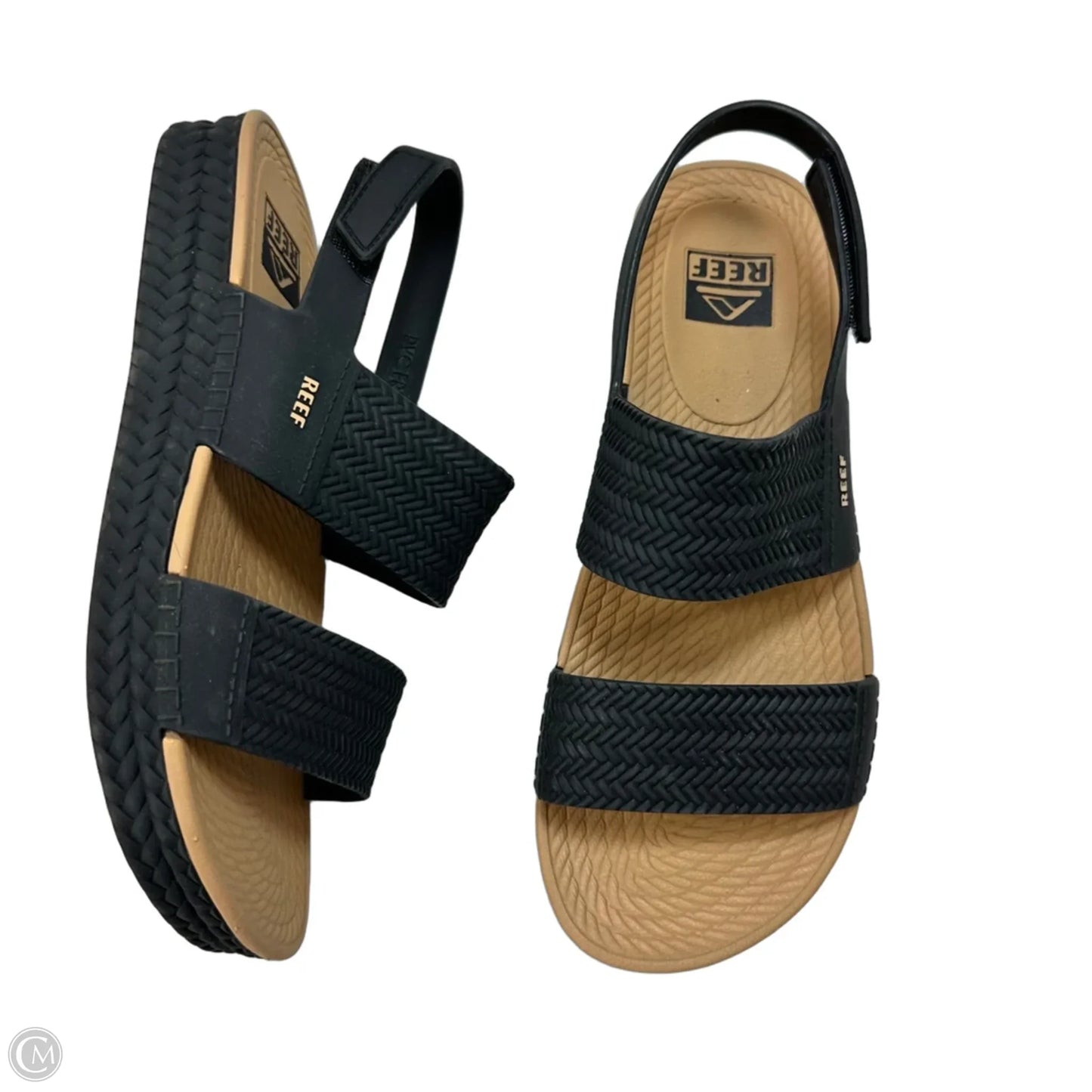 Sandals Flats By Reef In Black, Size: 8