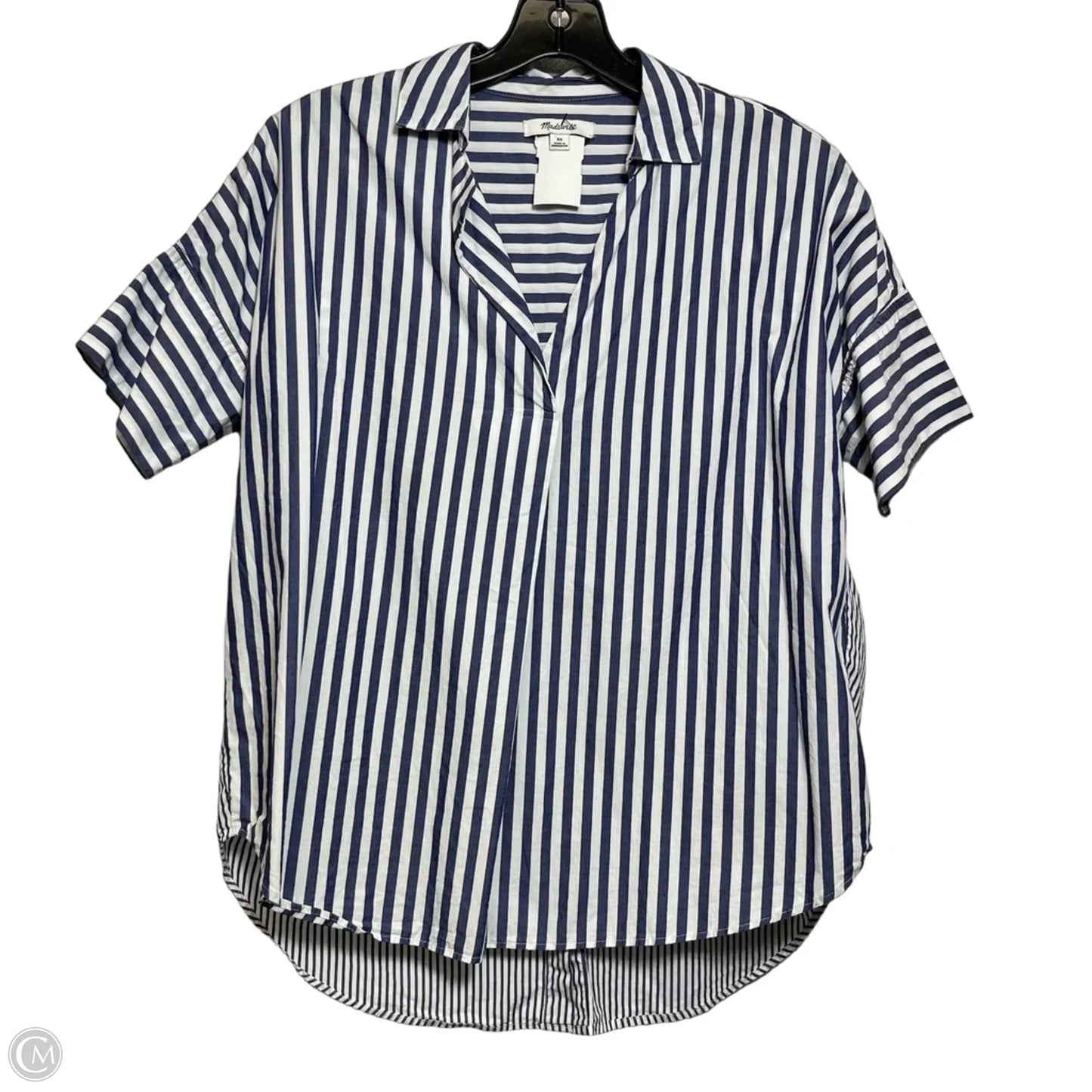 Top Short Sleeve By Madewell In Blue, Size: Xs