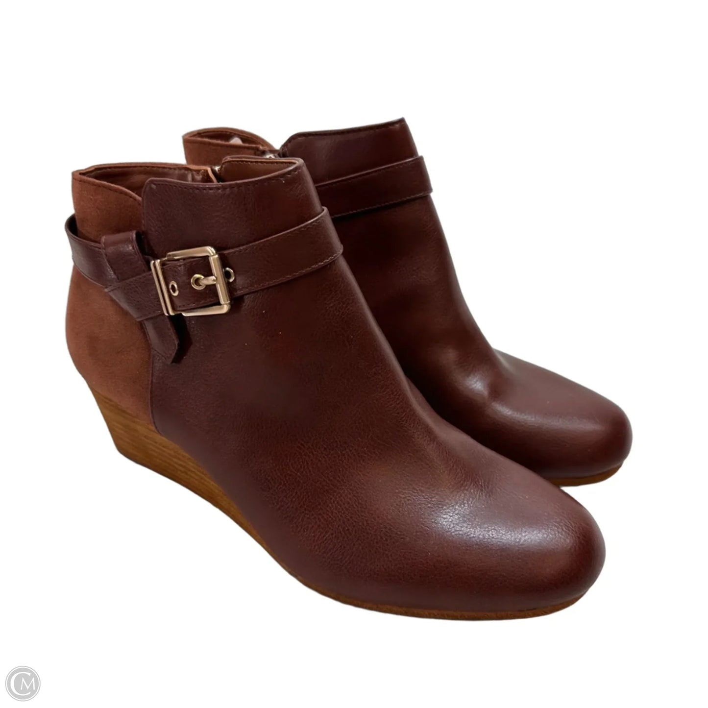 Boots Ankle Heels By Dr Scholls In Brown, Size: 9.5