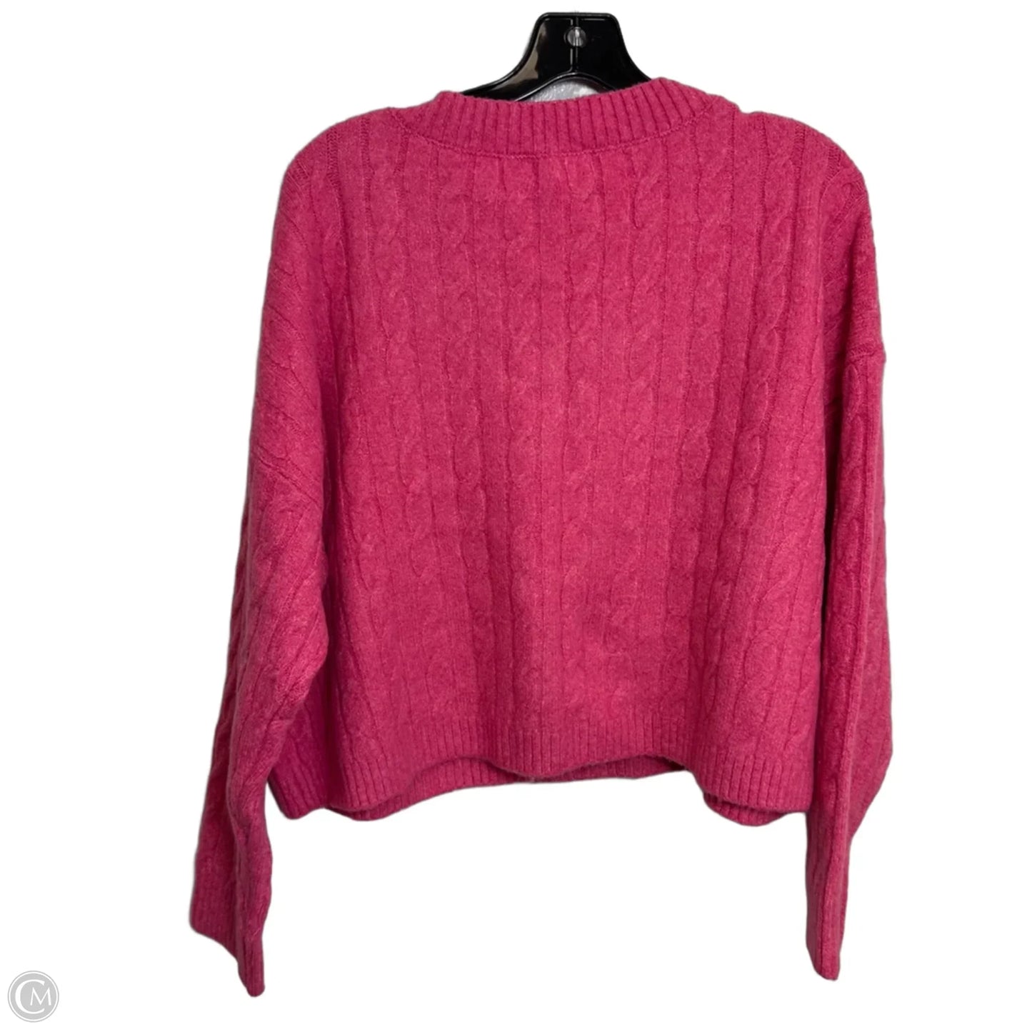 Cropped Sweater By Ee Some In Pink, Size: L