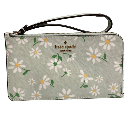 Wristlet Designer By Kate Spade In Green, Size:Medium