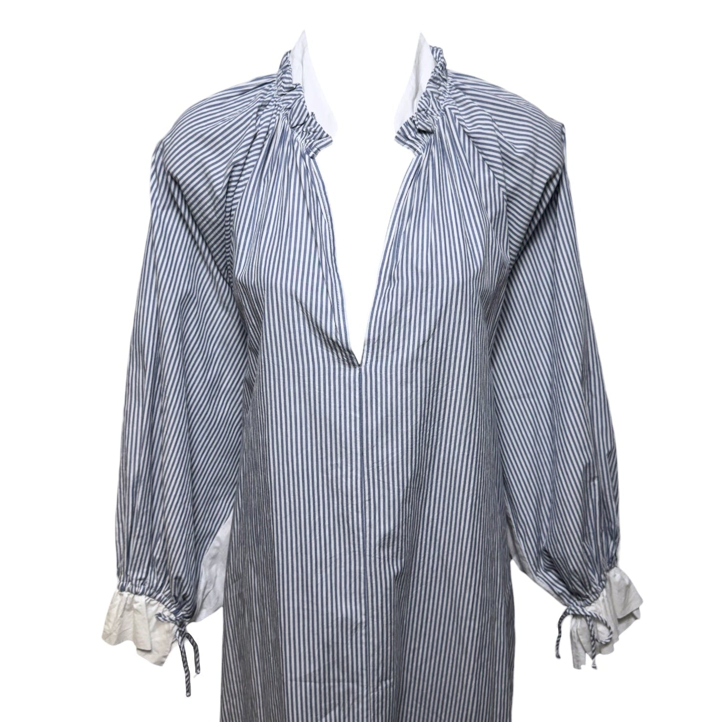 Wiki Maxi Dress By Mes Demoiselles Paris In Blue Striped Pattern, Size: 0